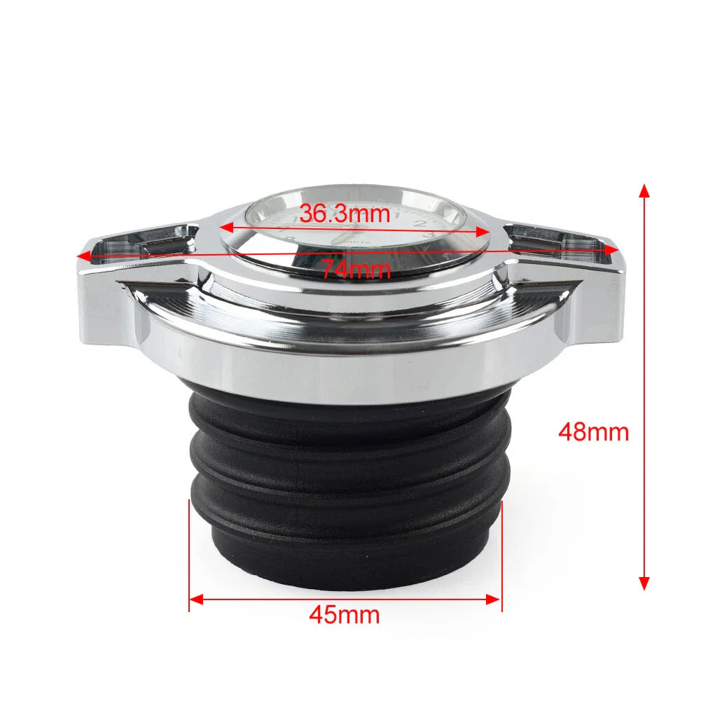 Chrome Fuel Gas Tank Oil Cap Cover for Harley Sportster 883, Softail, Dyna
