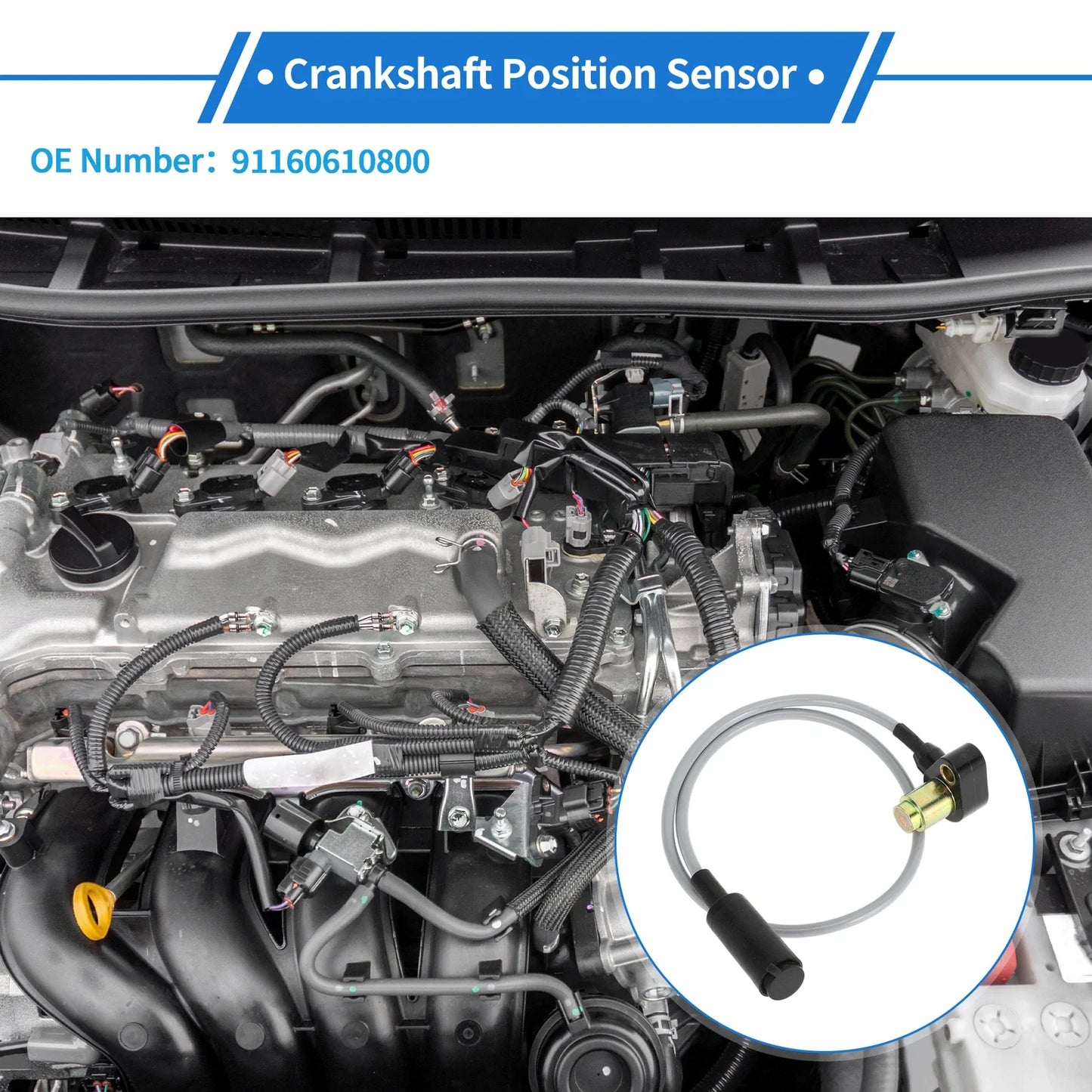 Crankshaft Position Sensor for Porsche 928 911 944 (1978-1995)