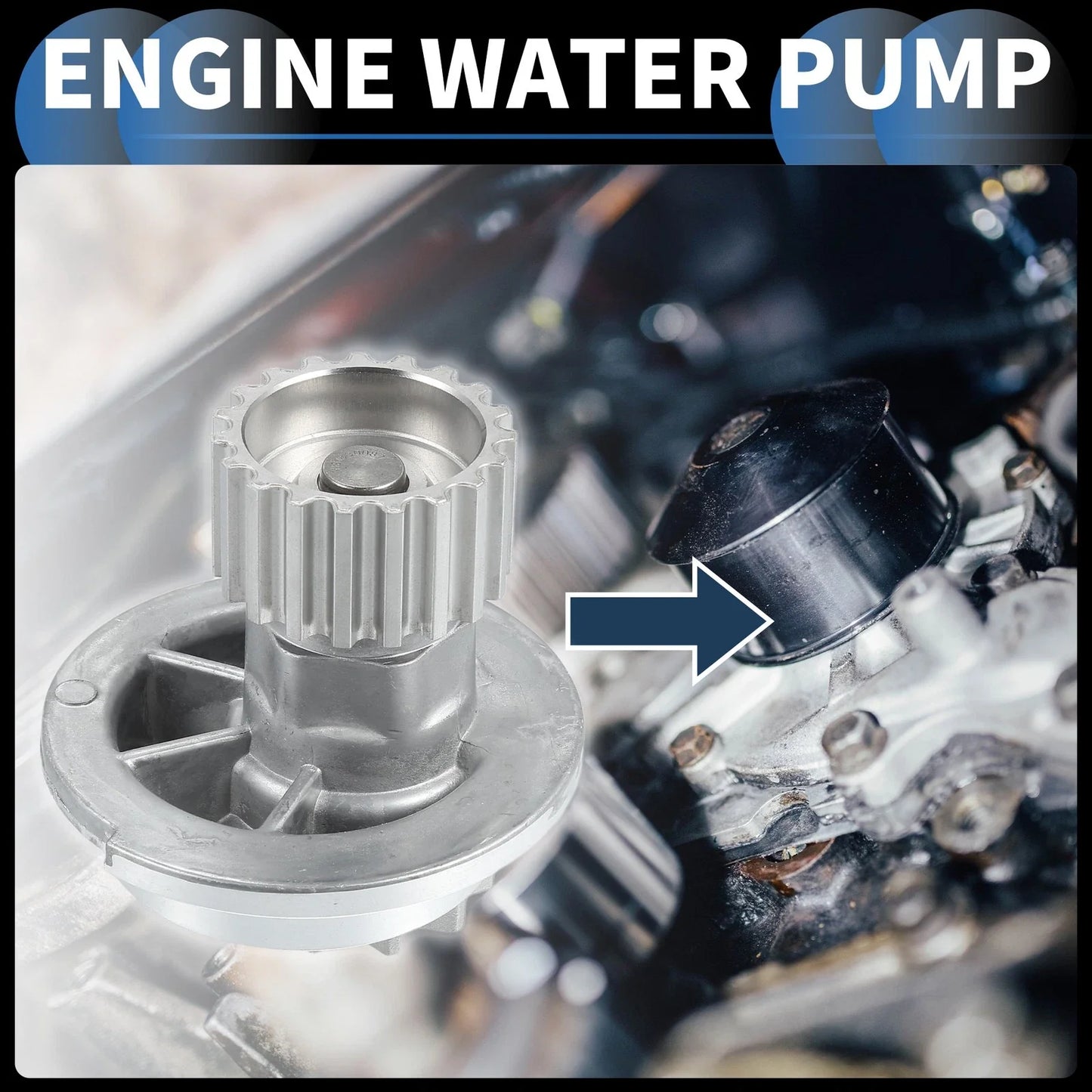Water Pump with Seals Kit for Chevrolet Aveo (2004-2016)