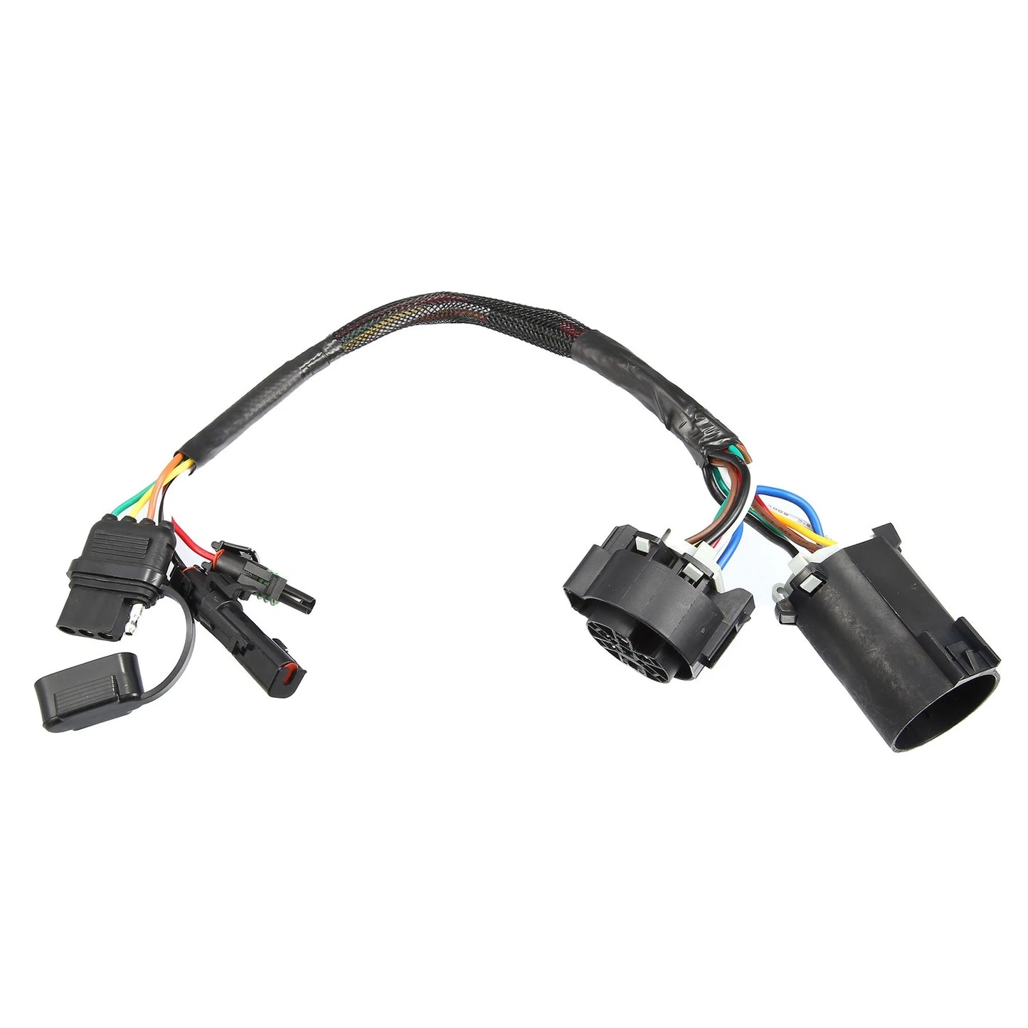 7 Pin to 4 Way Flat Trailer Wiring Harness for LED Tailgate Light Bar