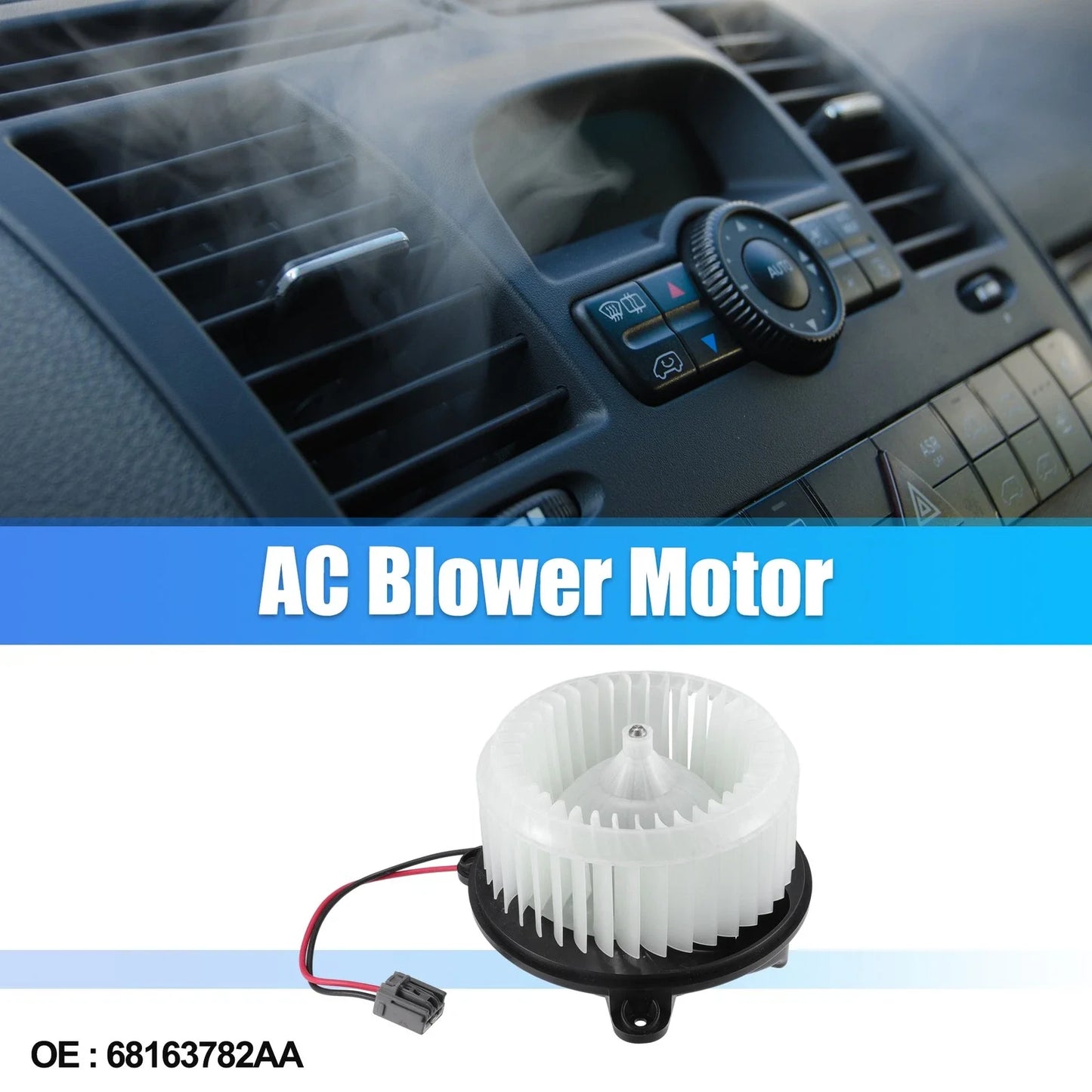AC Heater Blower Motor for Dodge Dart L4 1.4L 2.0L 2.4L (2013-2016)