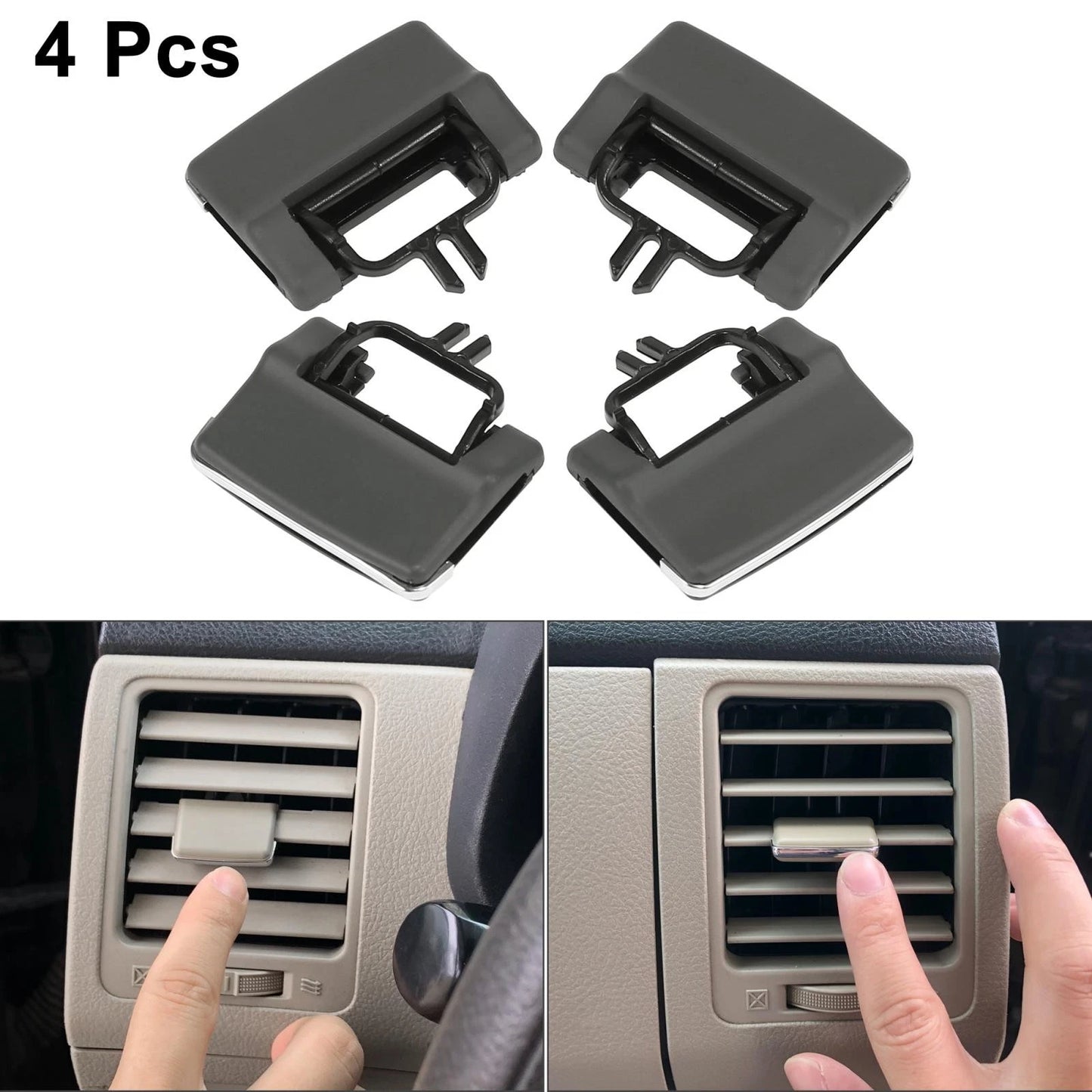 4Pcs A/C Vent Outlet Tab Clips for Mercedes Benz GL450 ML350 ML550 (2007–2012)