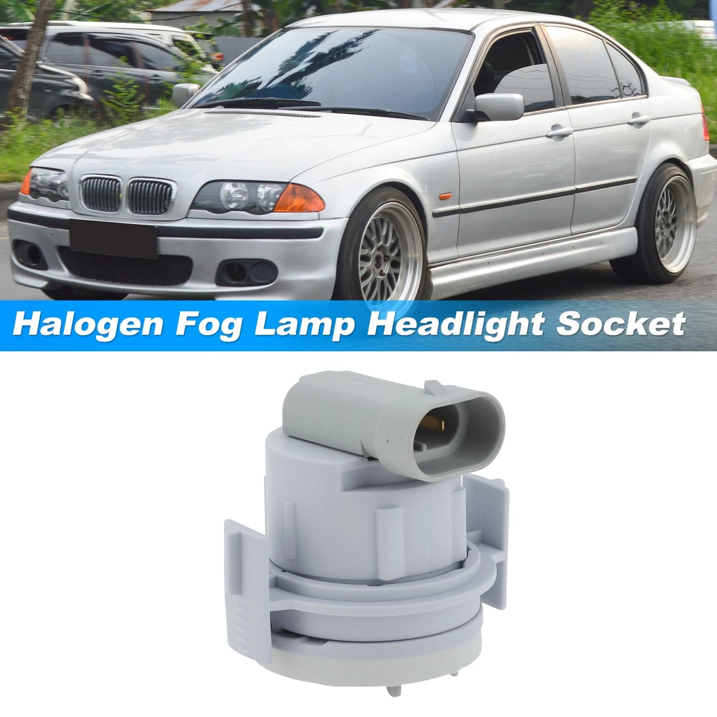 Halogen Fog Lamp Headlight Socket for BMW E46 320i 323i 325i 328i (1998–2006) 63128380206