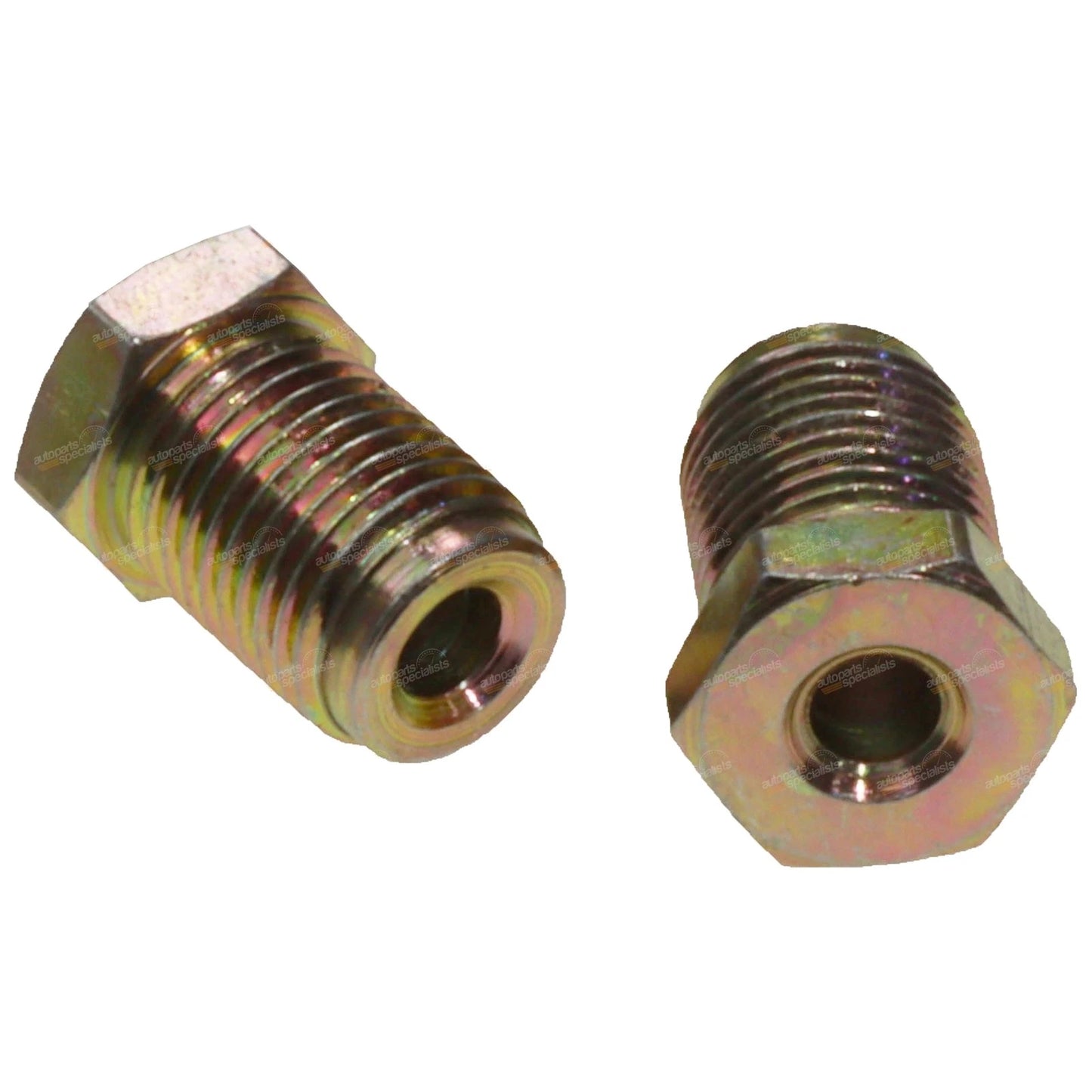2 x 1/2"-20 Male Tube Nuts for Steel Brake Line (Fits Various Models)