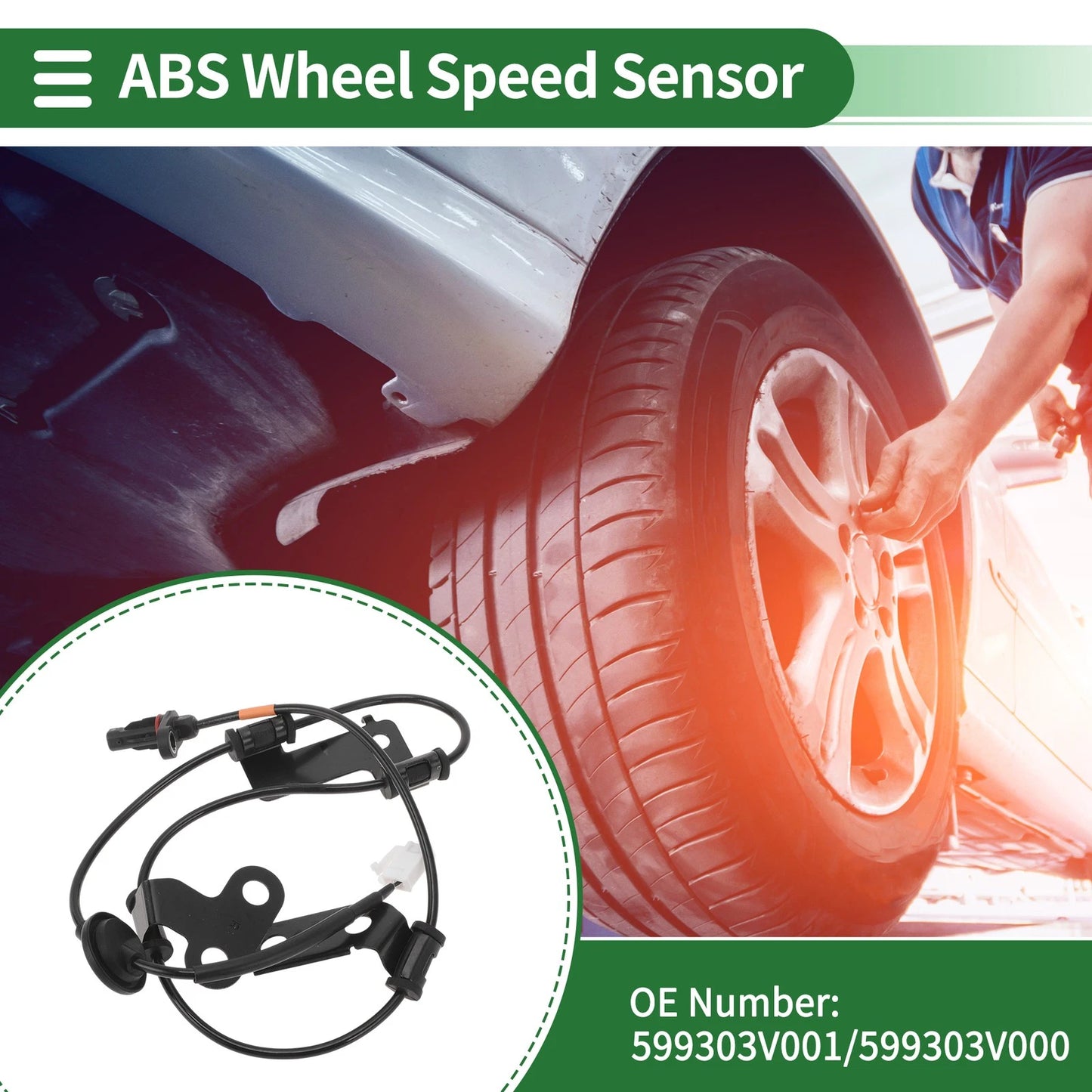 ABS Wheel Speed Sensor No. 599303V001 for Hyundai Azera (2012)