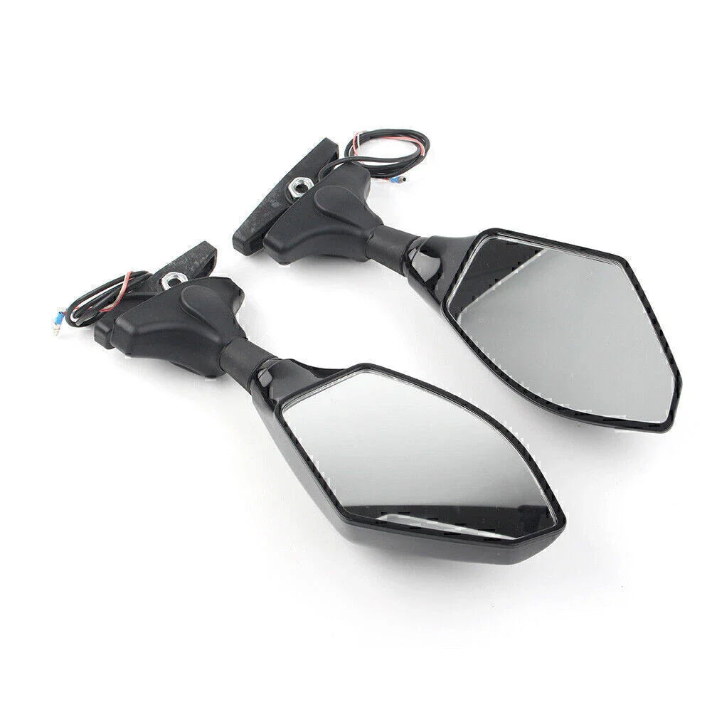 LED Turn Signal Rearview Mirrors for Honda Kawasaki Yamaha YZF R6S (2006-2016)