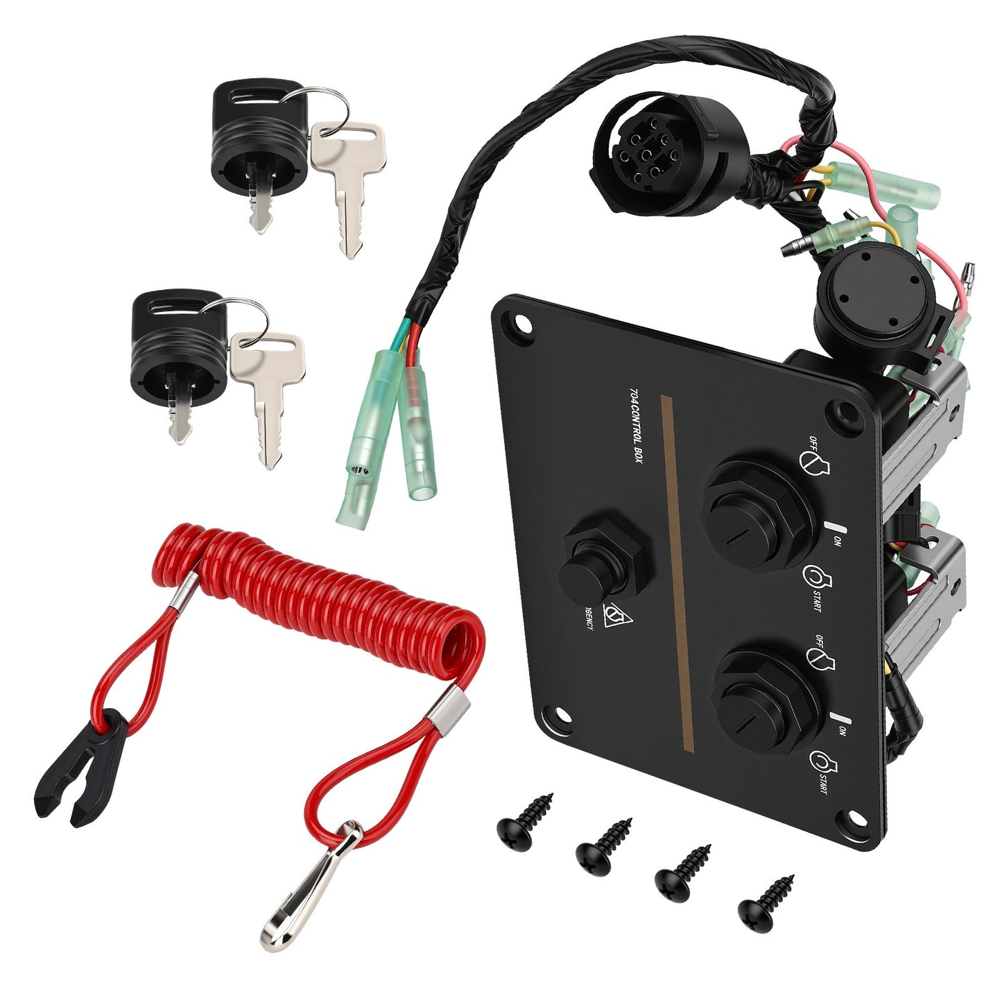 Top Twin Dual Key Switch Assembly for Yamaha