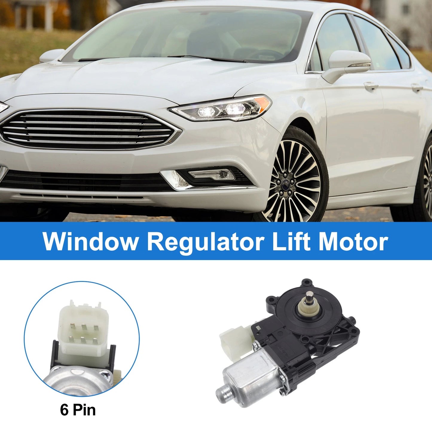 Power Window Regulator Lift Motor for Ford Fusion (2013–2019) No.DS73F23208BB