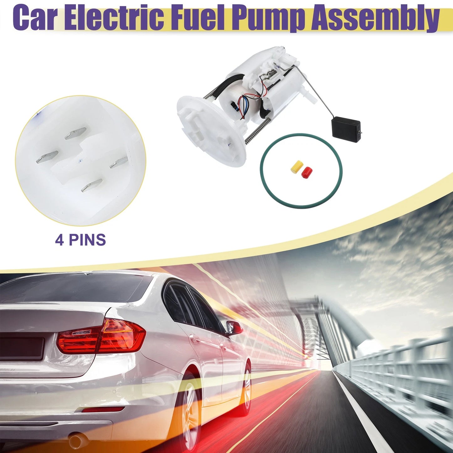 Set of 1 Electric Fuel Pump Assembly AE5Z-9H307D for Ford Fusion (2010–2012)