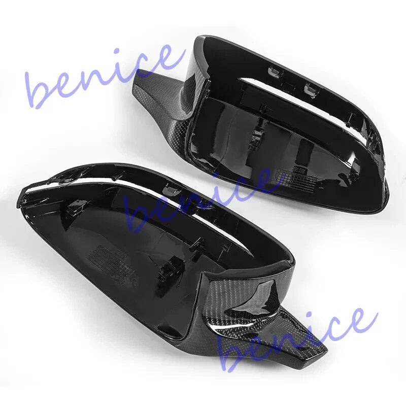 2X Carbon Fiber Side Mirror Replace Cover Caps for BMW G20 G28 G22 G30 G38 G32