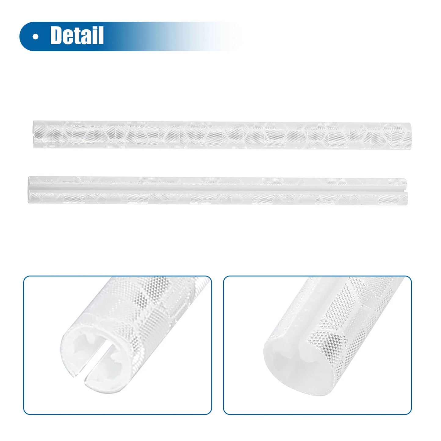 36 Pcs Reflective Bicycle Reflectors for Bike (ABS White)