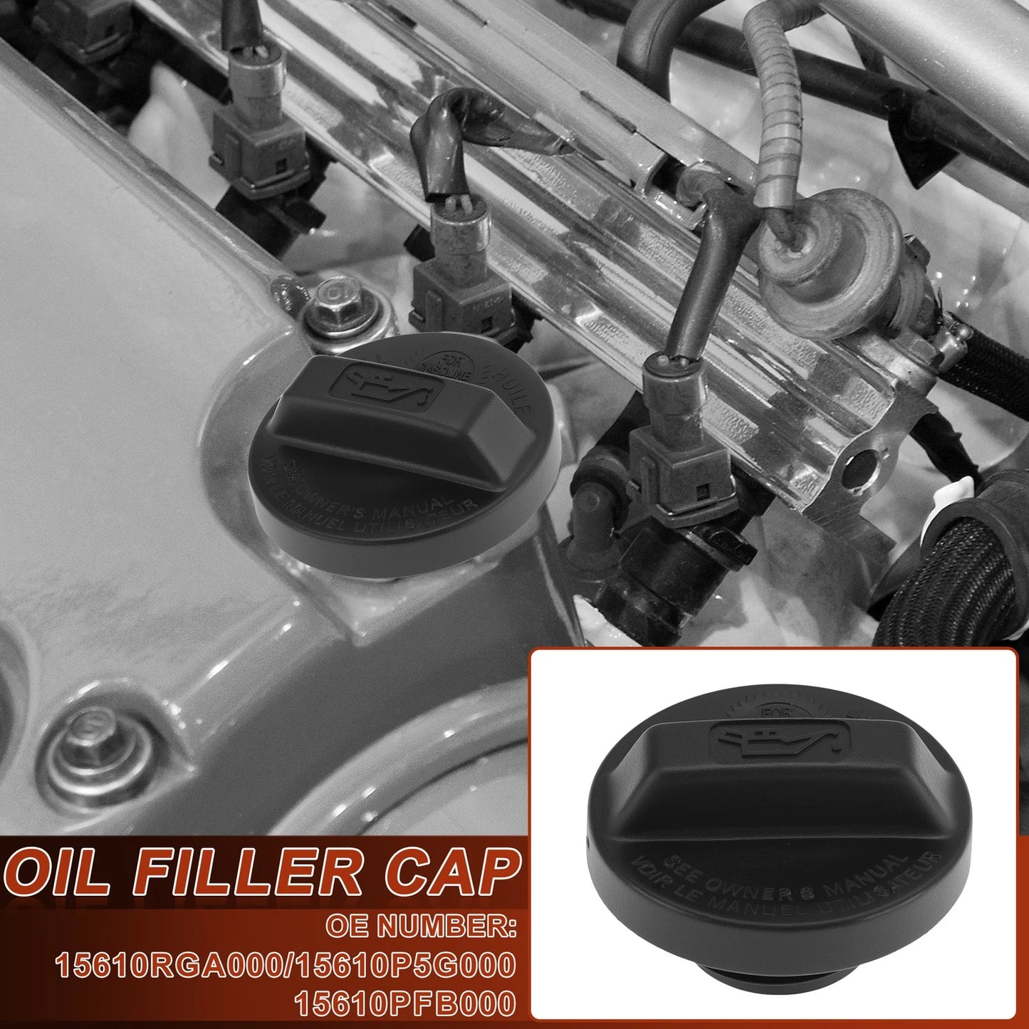 Oil Filler Cap for Honda Accord (2008–2013) 15610RGA000