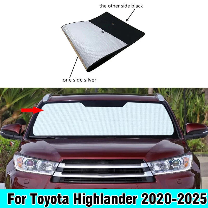 Front / Windshield / Privacy Sunshade for Toyota Highlander (2020–2025)