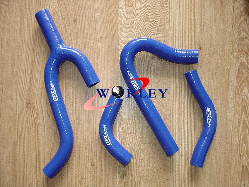 Silicone Radiator Y Hose for KTM 250/300/380 SX/EXC (1998–2003) Blue