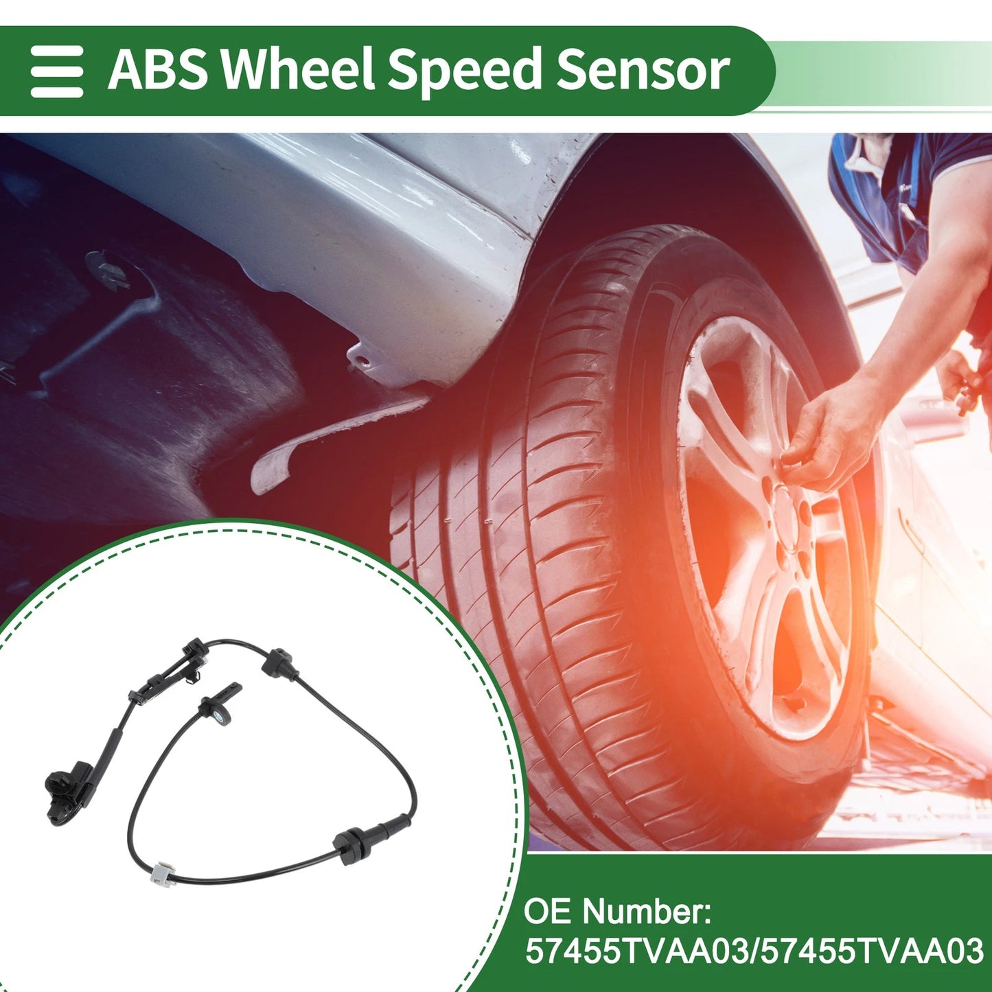 ABS Wheel Speed Sensor No. 57455TVAA03 for Honda Accord (2018–2021)