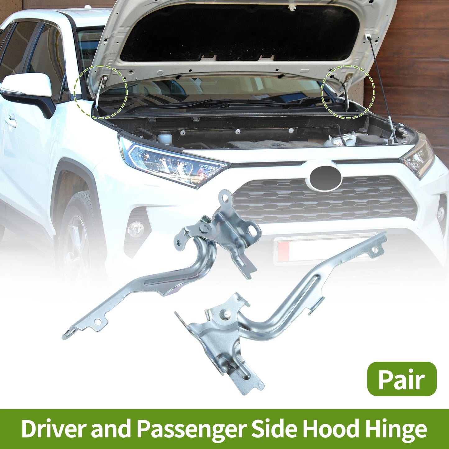 Hood Hinges for Toyota Venza (2009–2017) 1 Pair No. 534100T010