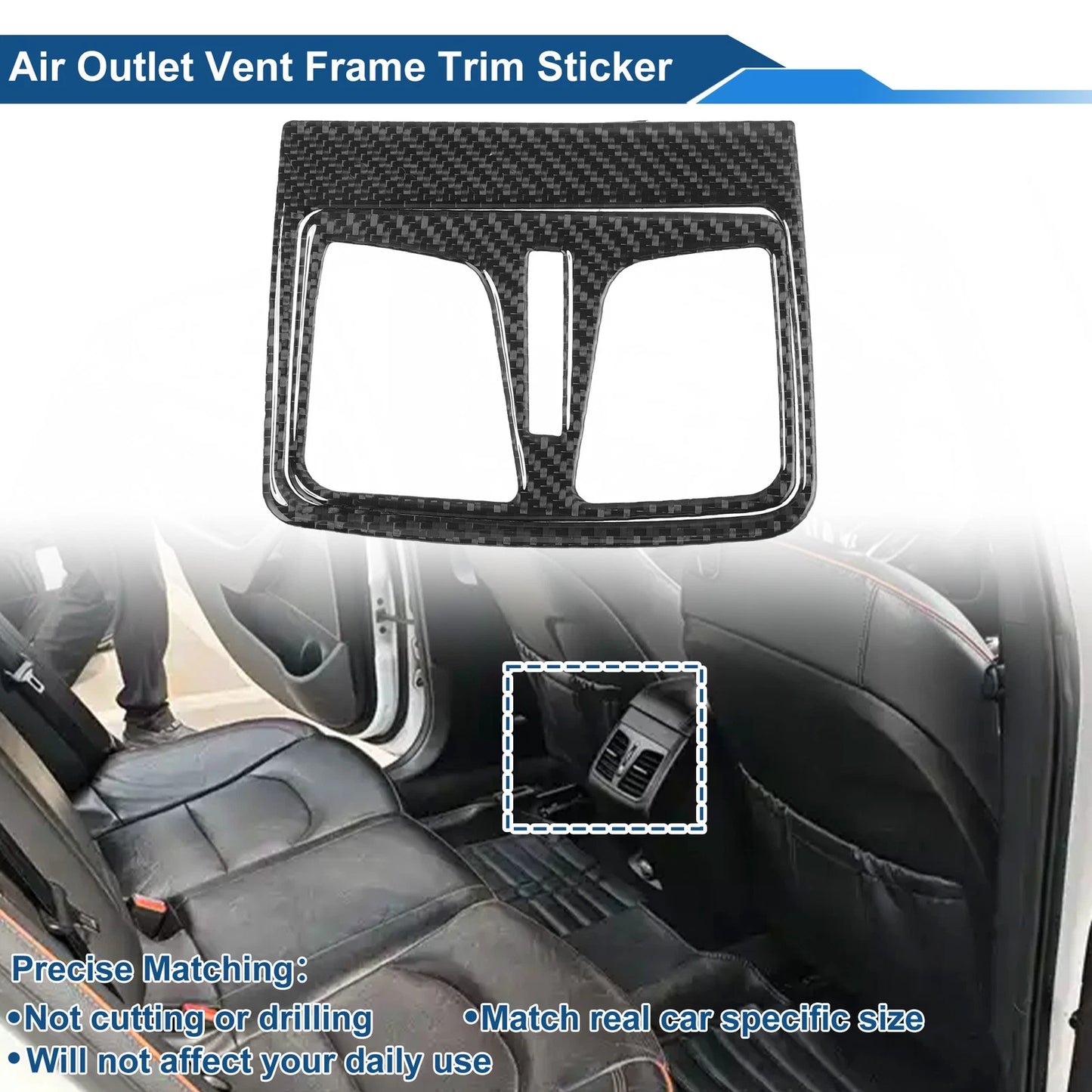 Air Condition Outlet Vent Trim Cover Frame for Hyundai Sonata (2015–2019)
