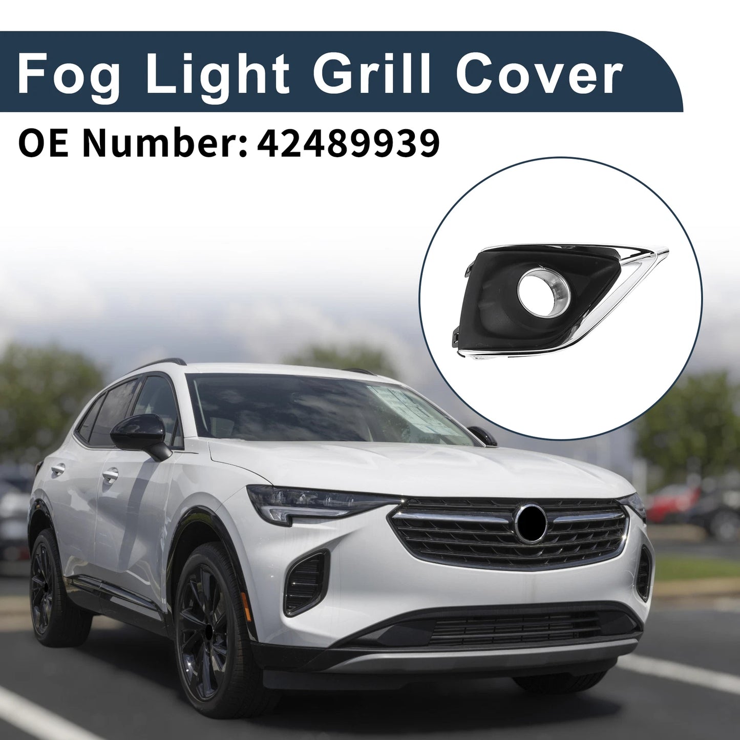 1 Pc Fog Light Grill for Buick Envision (2019–2020) No. 42489939