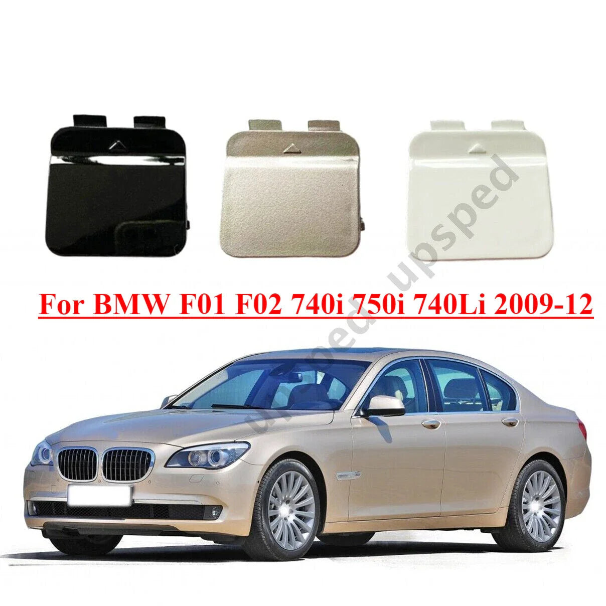 Front Bumper Tow Hook Eye Cover for BMW F01 F02 740i 750i 740Li (2009–2012)