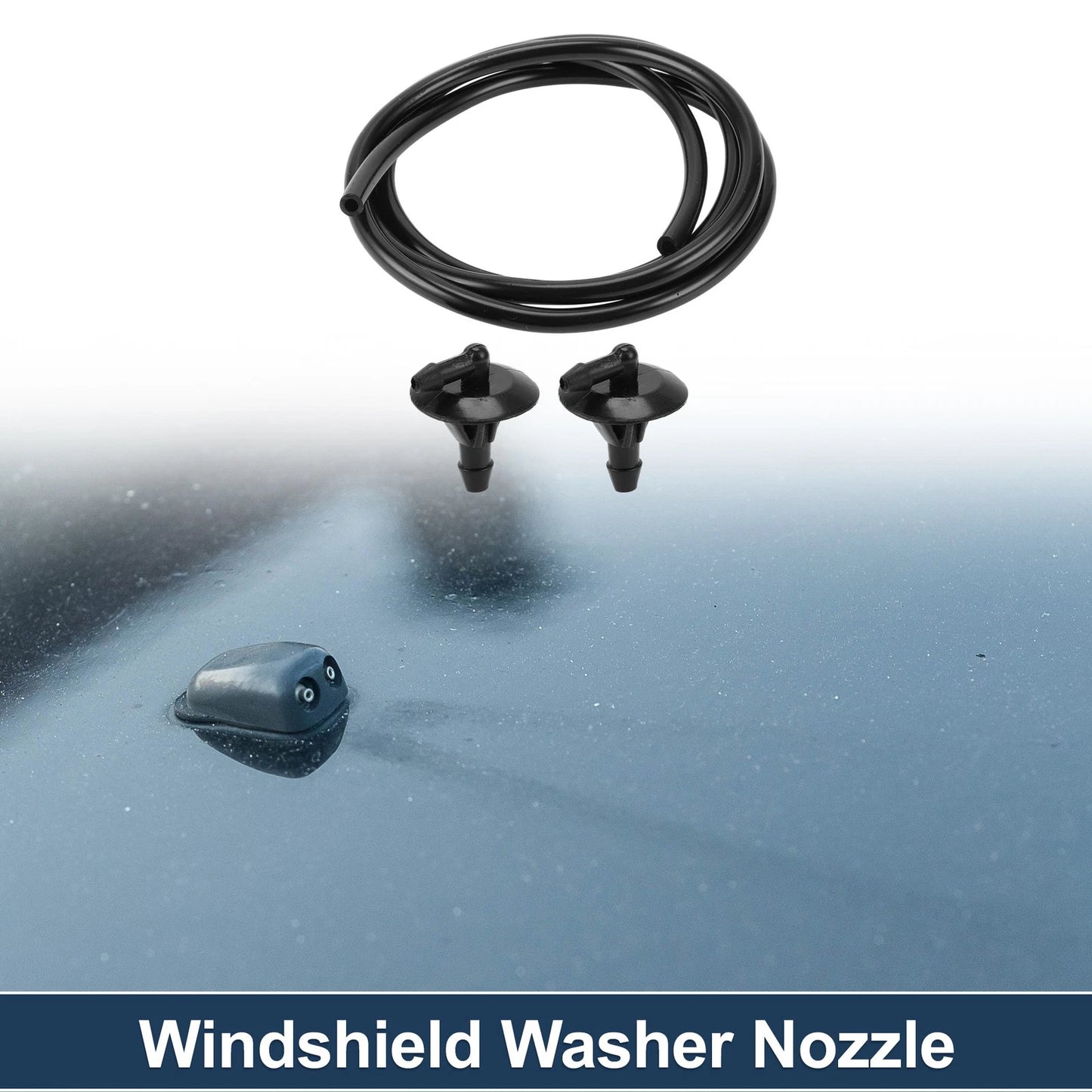 Set of 1 Windshield Washer Nozzle with Fluid Hose for Dodge Sprinter (2007–2018) No. 5125061AA