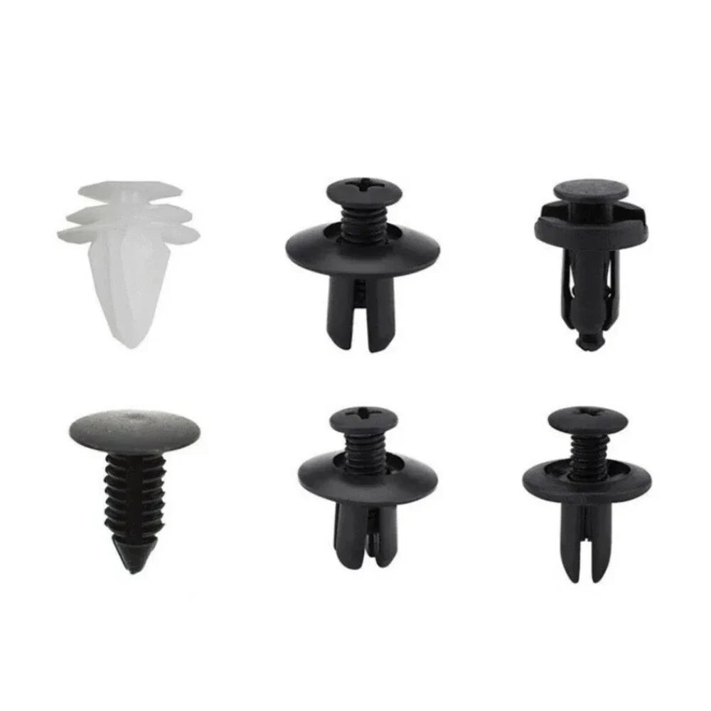 100 Pcs Push Retainer Pin Rivet Fasteners for Bumper Door Trim Panels