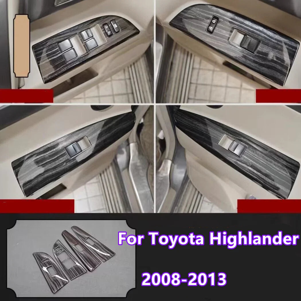 Window Lift Panel Switch / Cover Trim / Toyota Highlander (2008–2013)