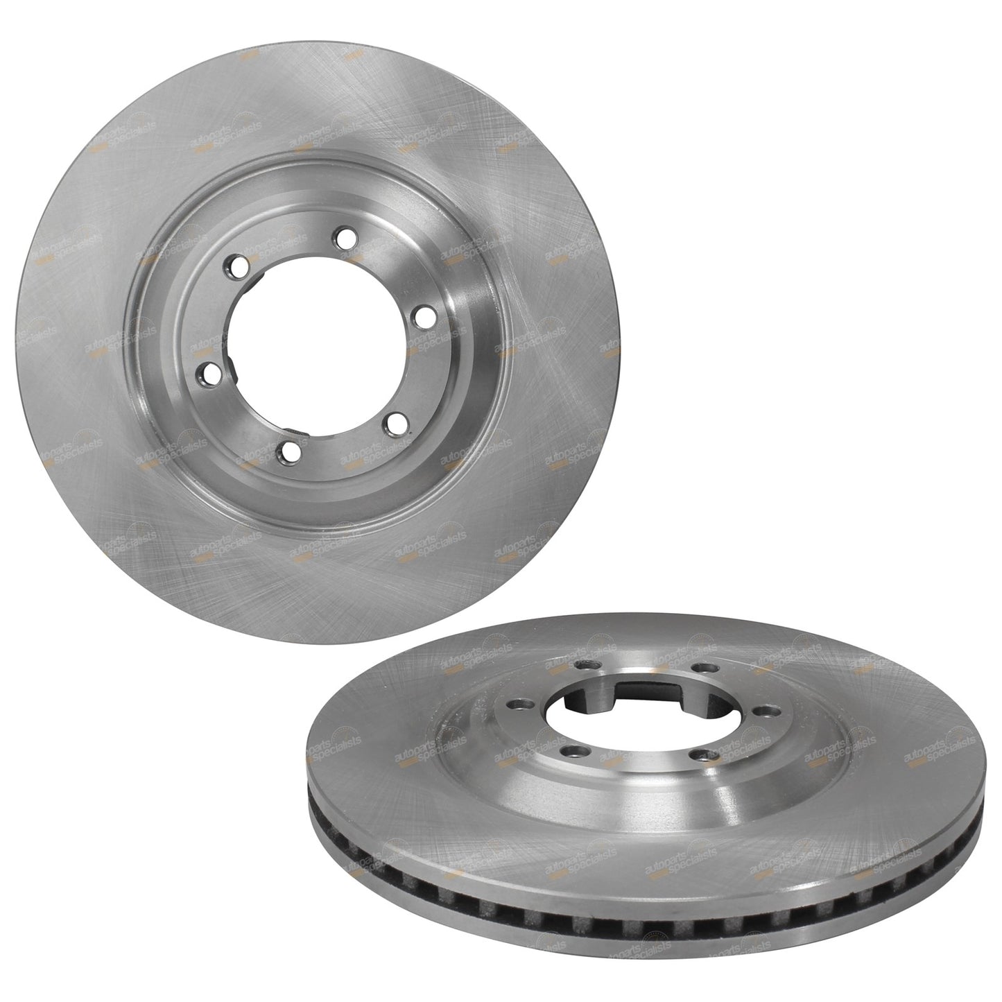 2 Front Disc Brake Rotors for Isuzu D-Max (2010–2012)