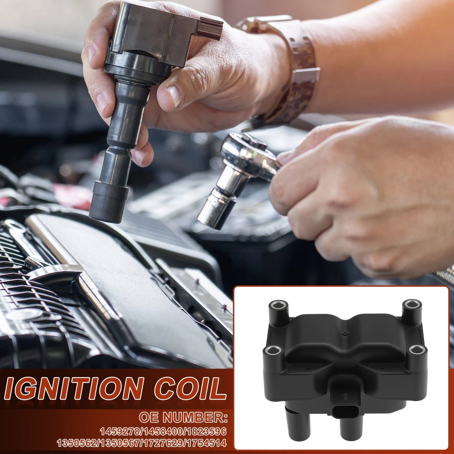 Ignition Coil Pack for Ford B-Max (2012–2017) 1459278/1458400