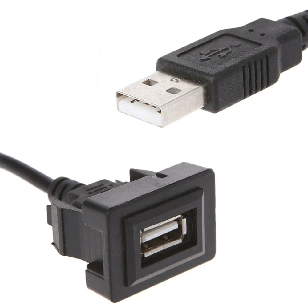 USB Port Panel Extension Cable Adapter for Toyota Corolla (2014-2023)
