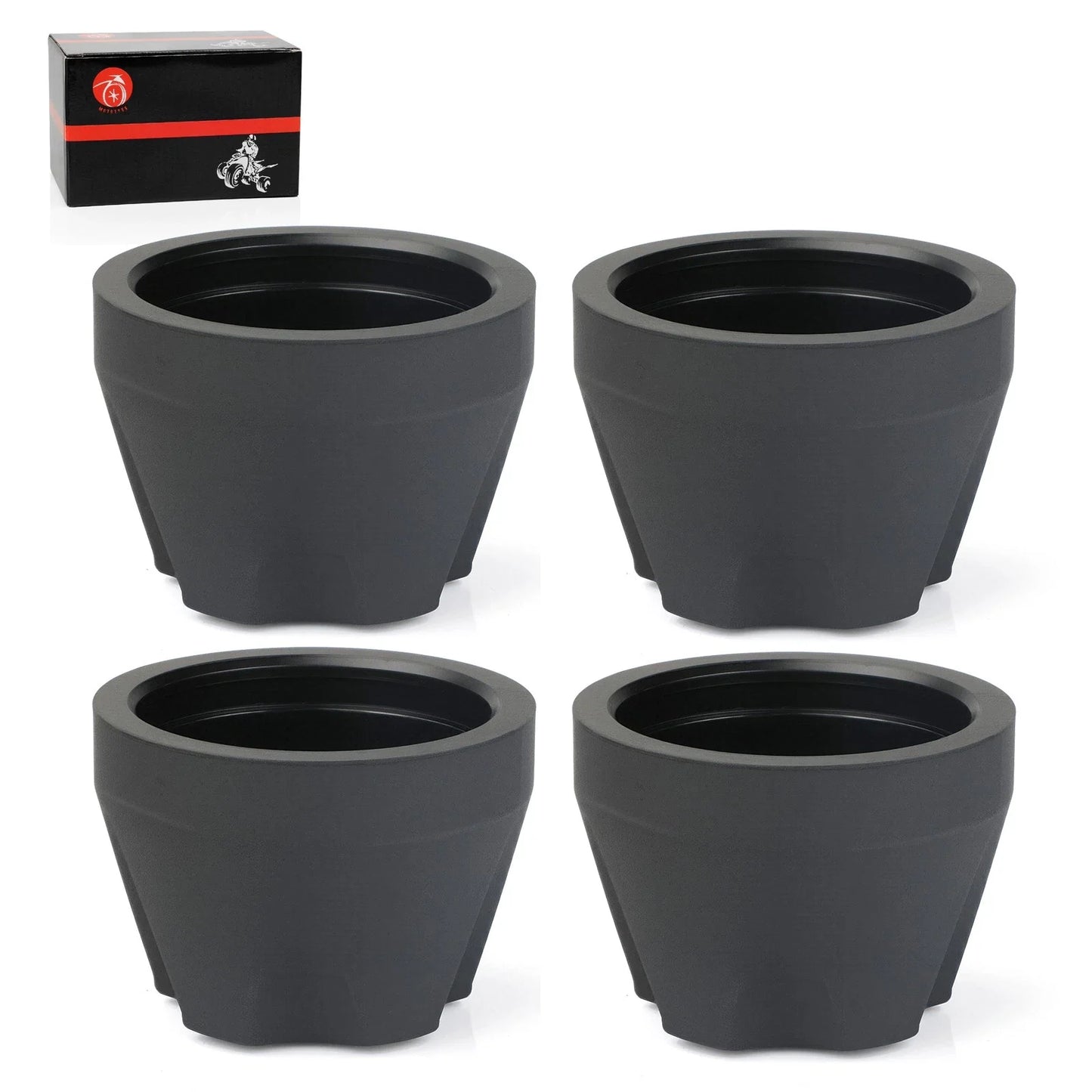 Rear Wheel Hub Caps 4 x for Yamaha Tri-Moto 225 YTM225 (1986–1986)
