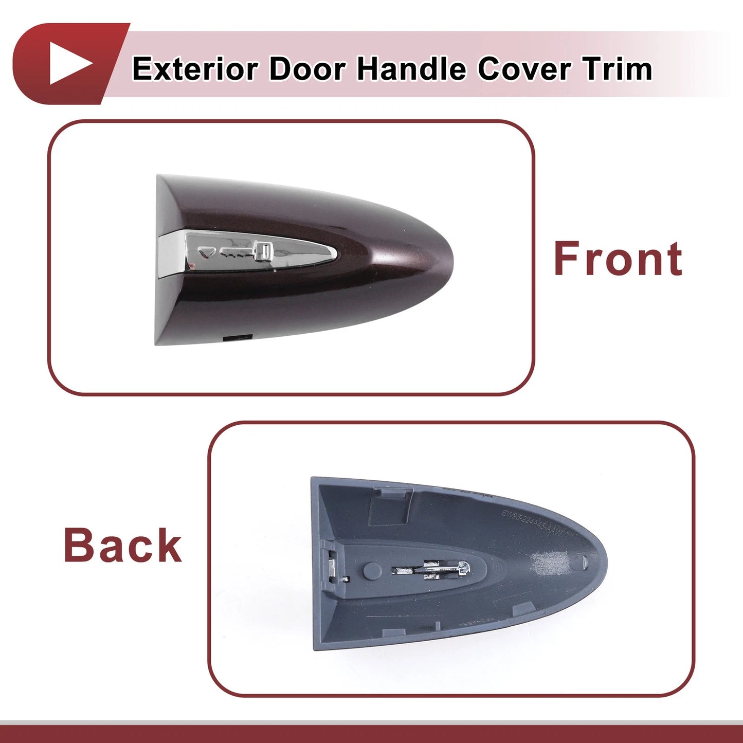 1 Pcs Exterior Trim for Jaguar XJ (2010–2019) No.C2D32290LML Brown
