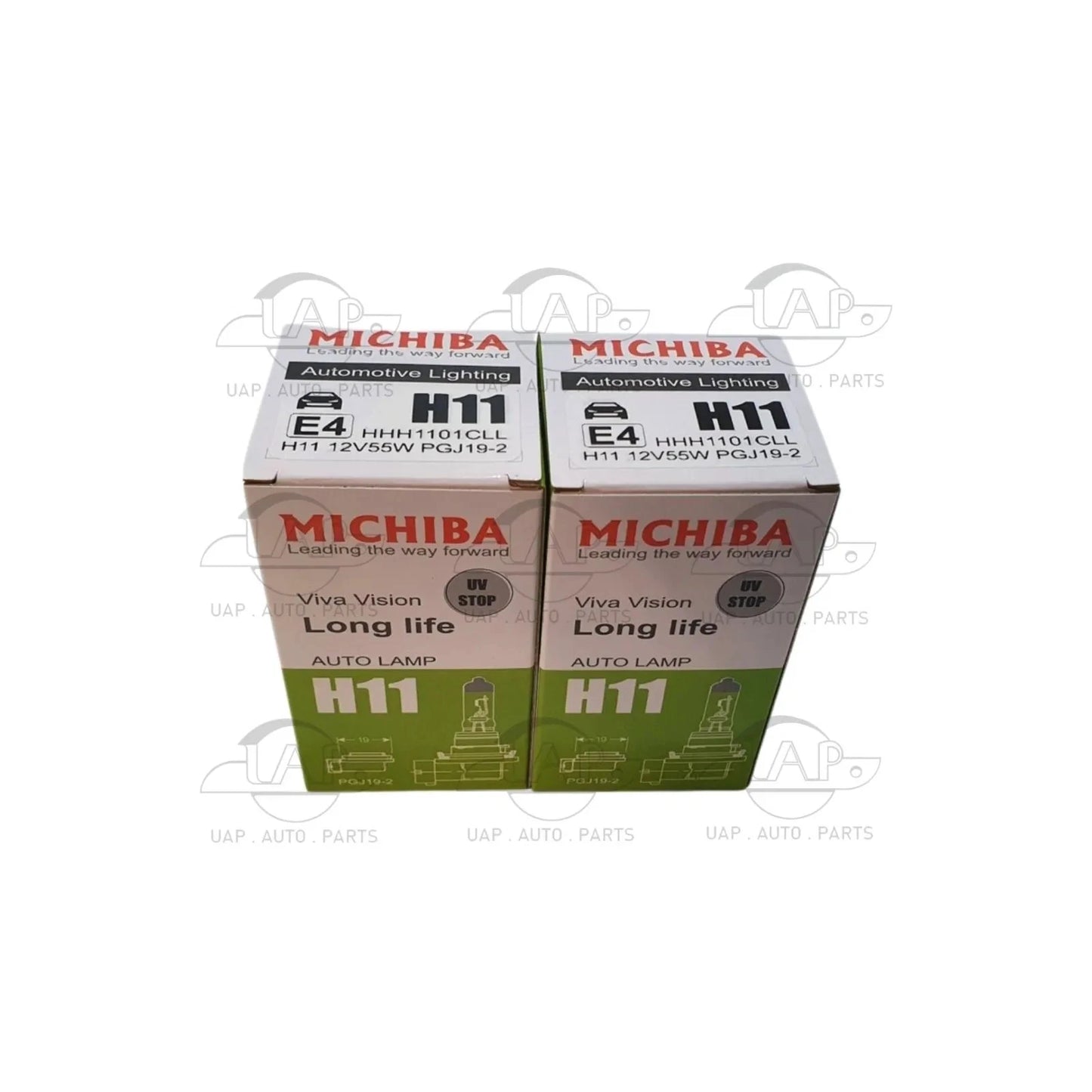 Set of 2 H11 Halogen Headlight Bulbs