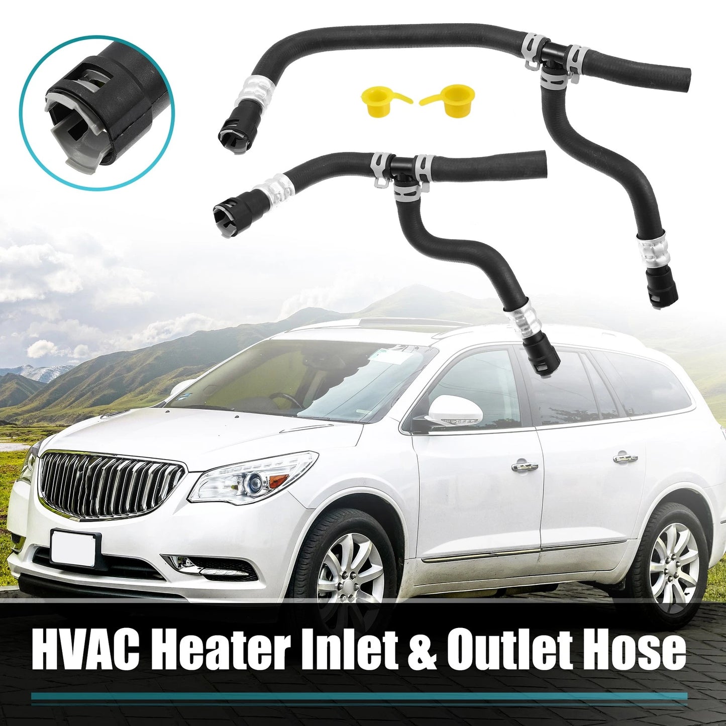 Heater Hose Assembly Set for Chevrolet Traverse, GMC Acadia (2010–2017)