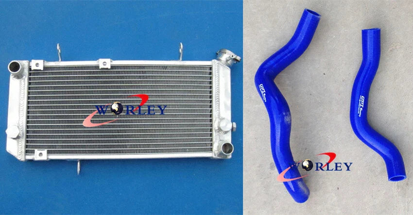 Aluminum Radiator & RED Silicone Hose for SUZUKI TL1000S (1997-2001)