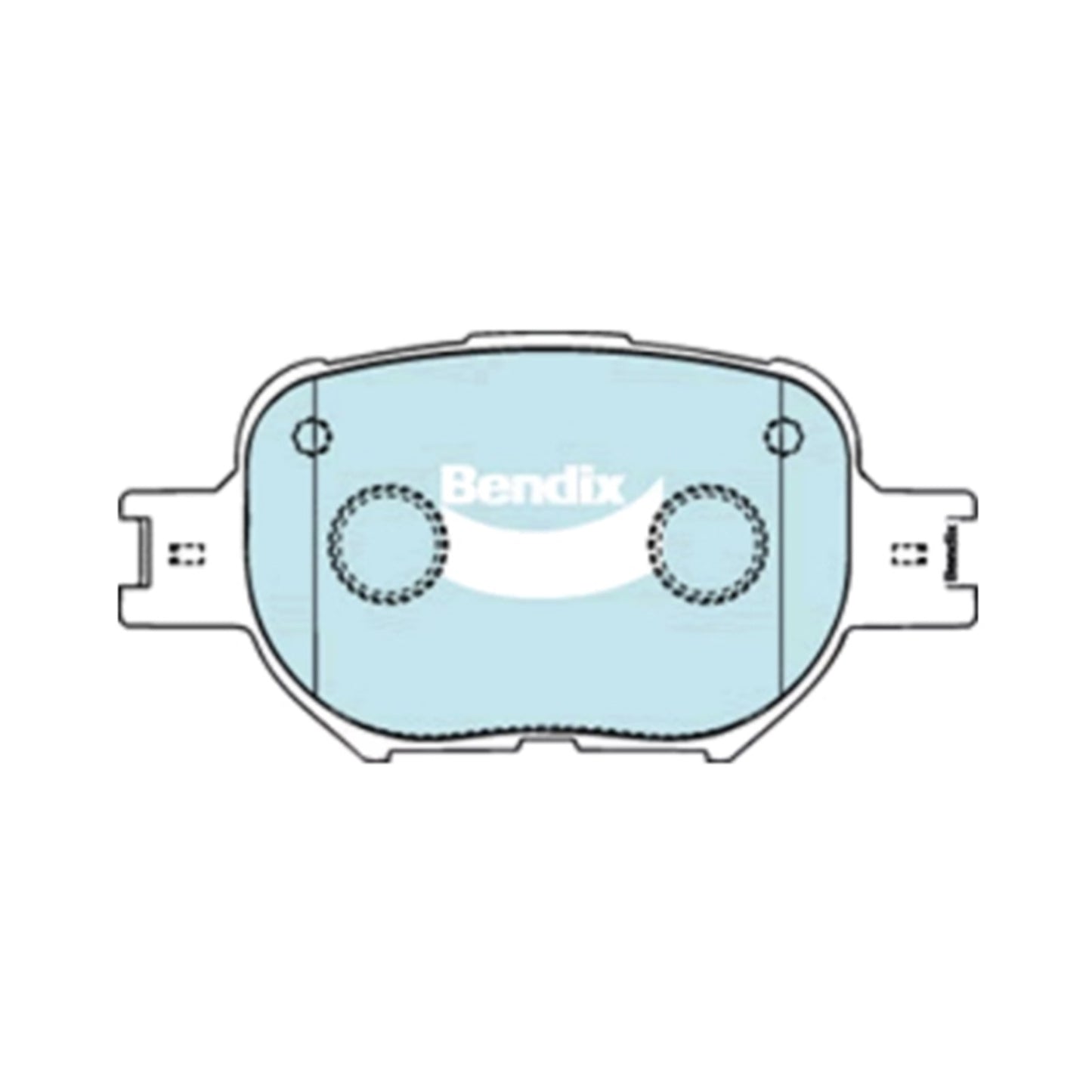 Set of 4 Bendix Front Disc Brake Pads for Toyota Corolla (2001–2007)
