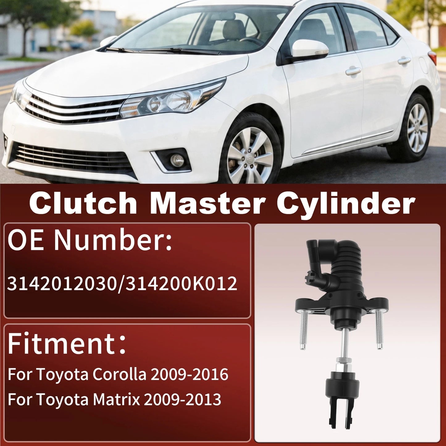 Clutch Master Cylinder for Toyota Corolla (2009–2016) 3142012030