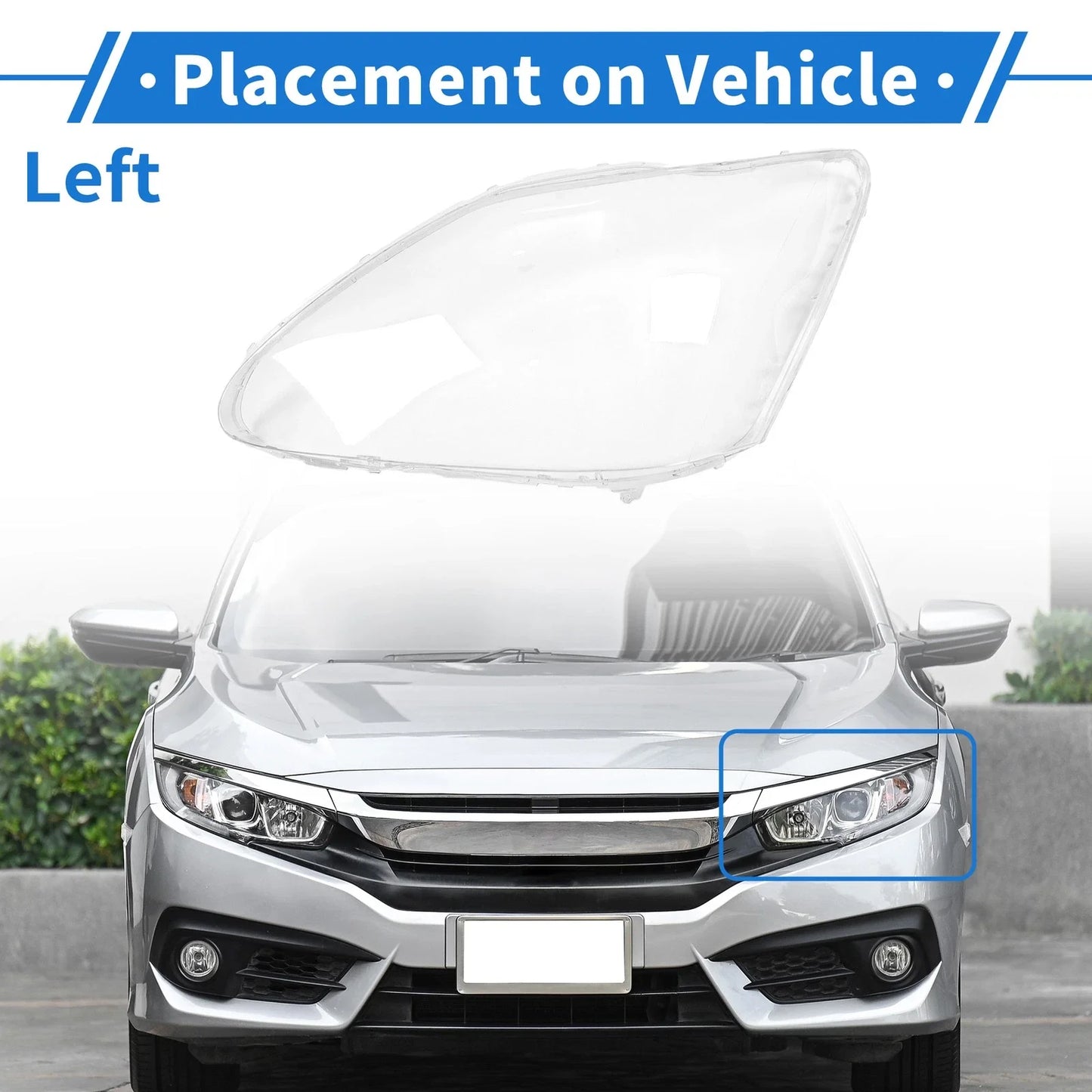 Car Front Left Headlight Lens Cover for Lexus LS430 (2004-2006)