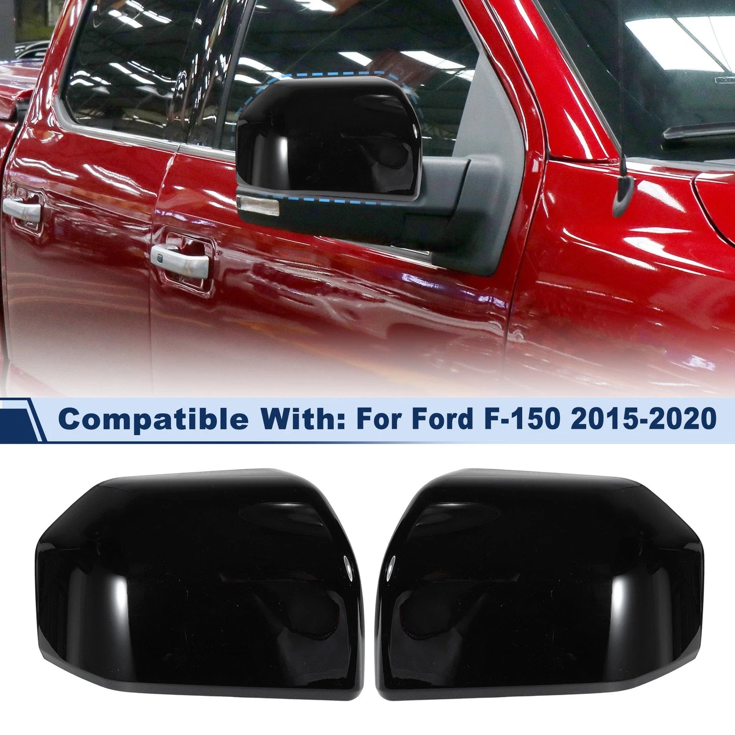 Mirror Cover Cap for Ford F150 (2015–2020)