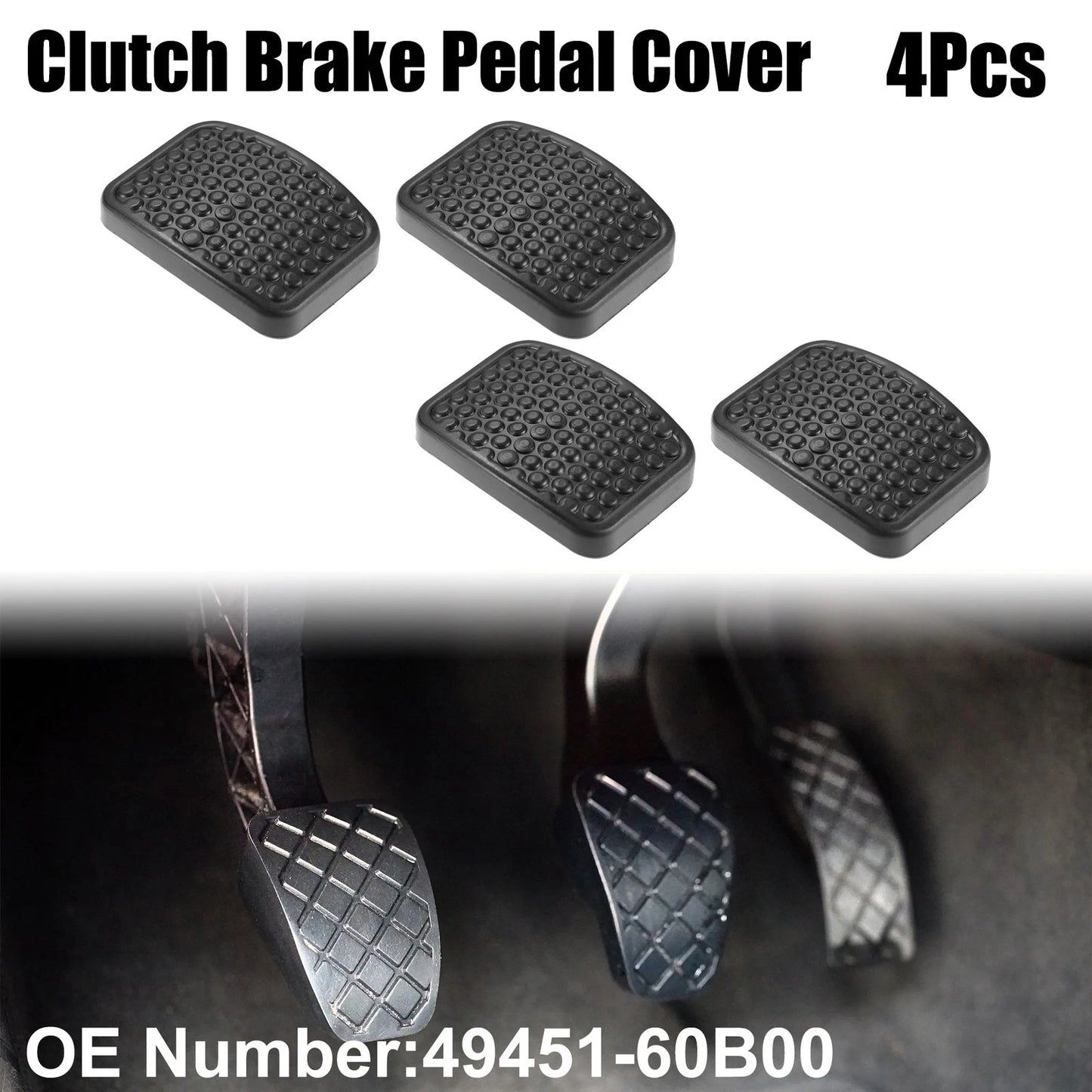 Set of 4 Clutch Brake Pedal Covers for Suzuki Aerio (2001–2007)