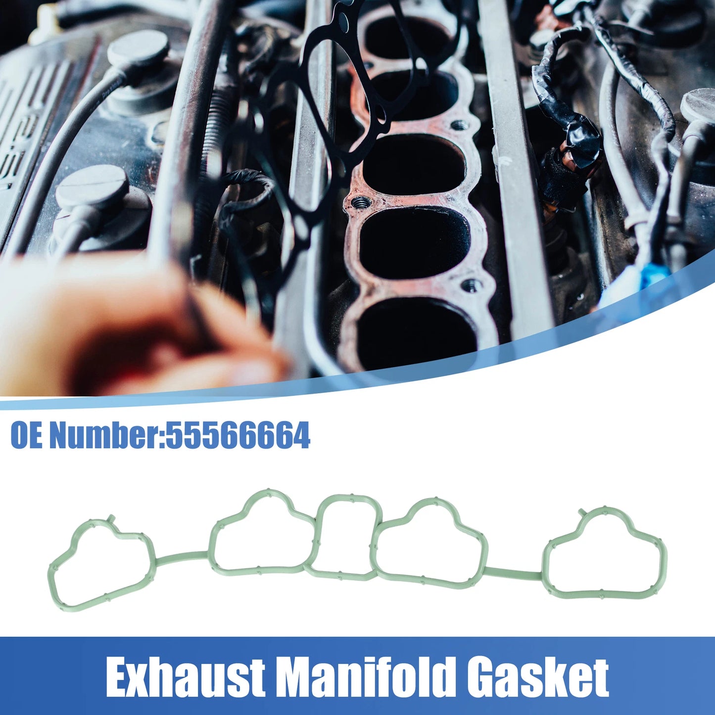 Exhaust Manifold Gasket for Buick Encore, Chevrolet Cruze (No. 55566664)