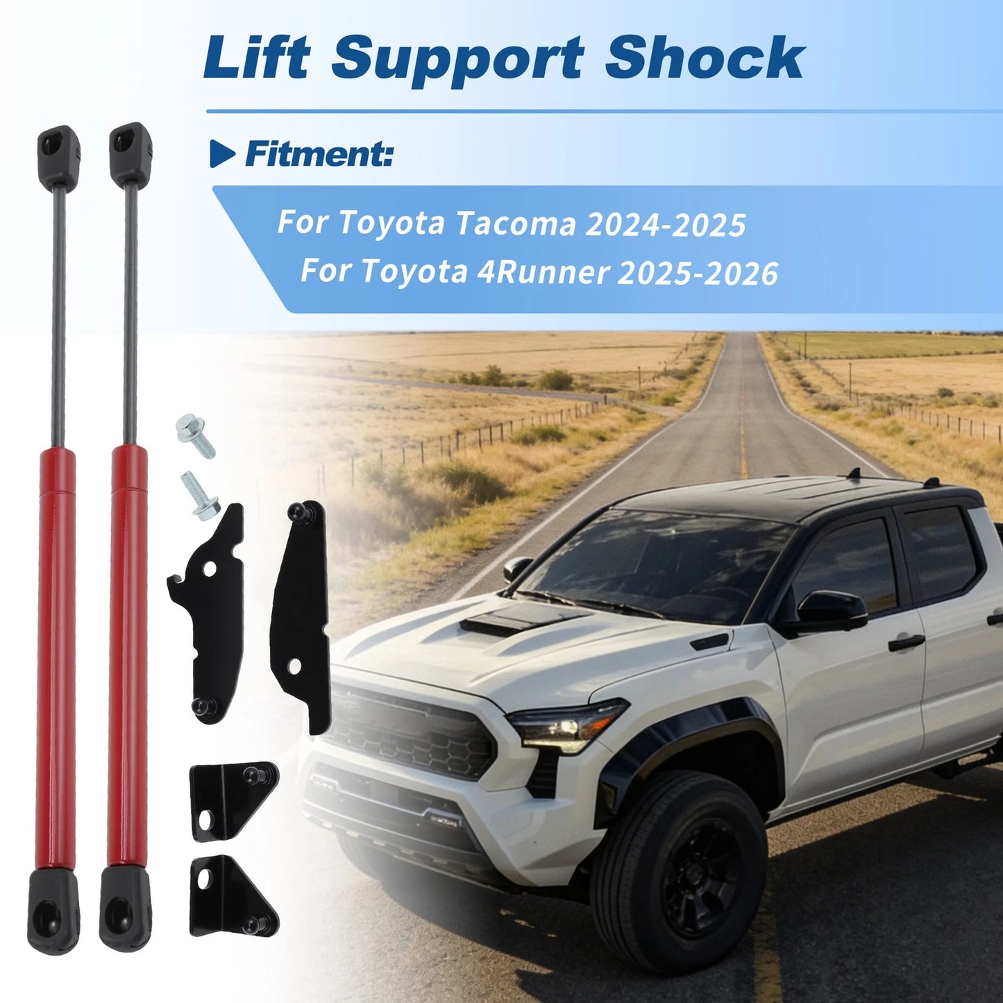 Front Hood Struts for Toyota Tacoma 4Runner (2025) - Lift Support Struts