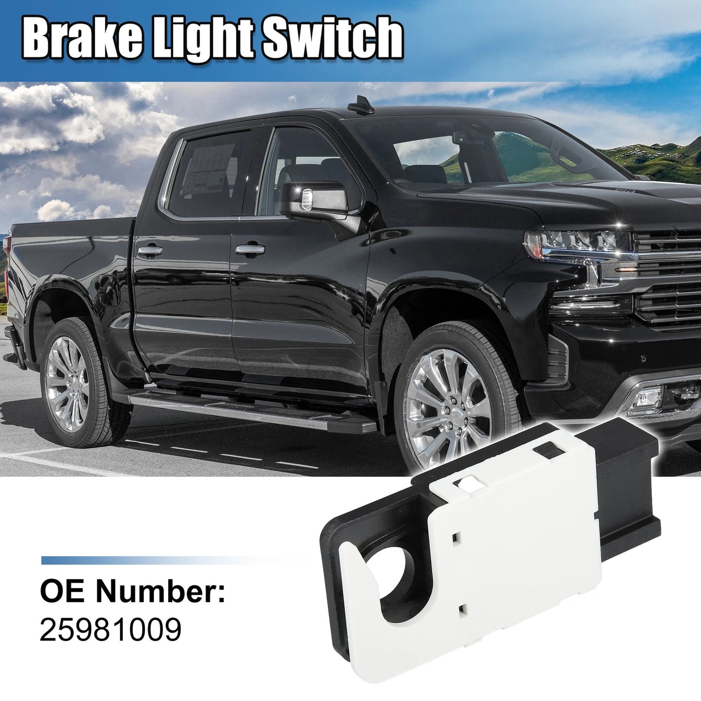 Brake Light Switch No.25981009 for Cadillac Escalade, Silverado 1500, 2500 (2002–2014)