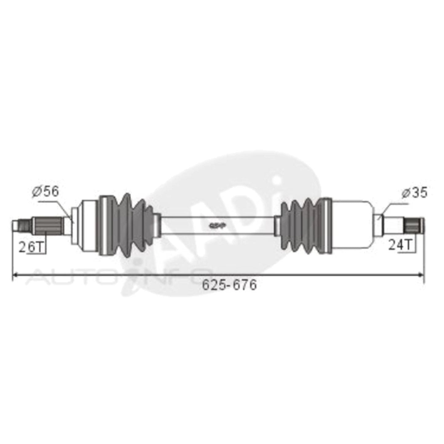 LH CV Shaft for Kia Mentor (1997–2000)