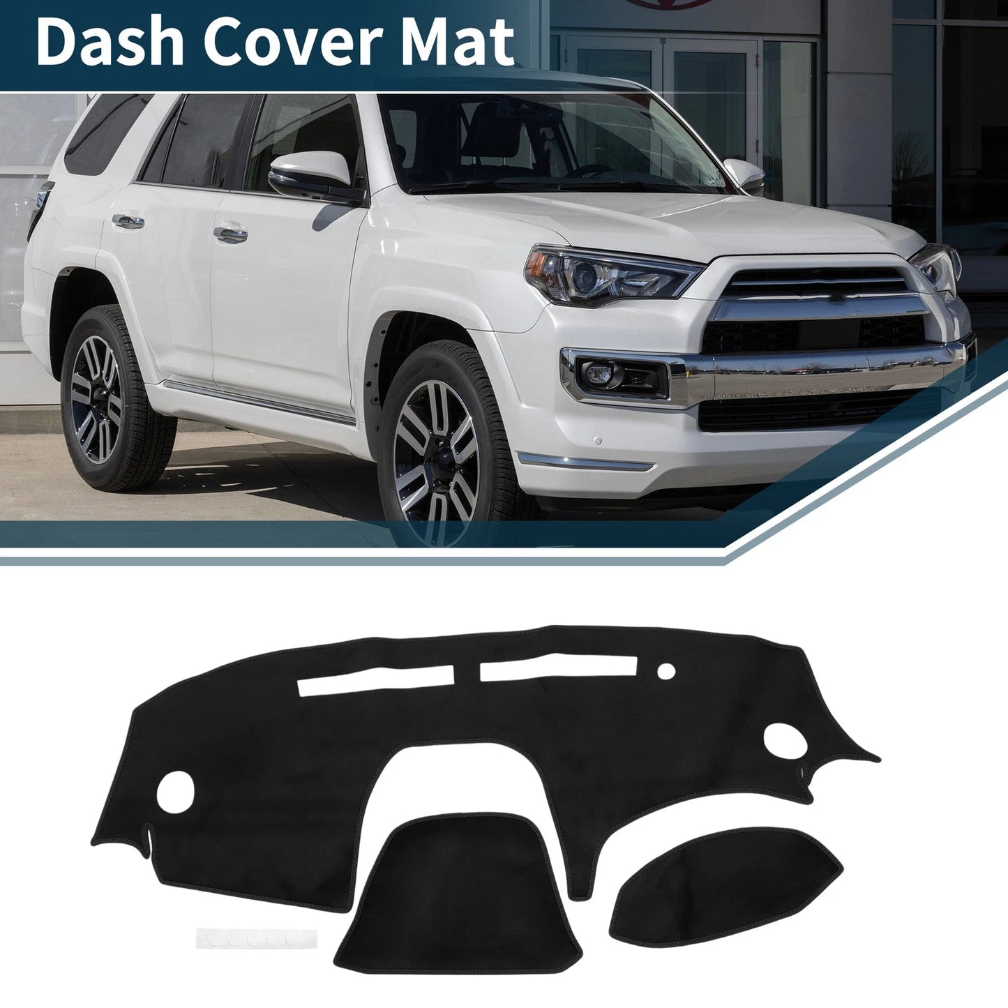 Dashboard Dash Cover Mat for Daihatsu Cast LA250S/LA260S (2014–2020) Black Set
