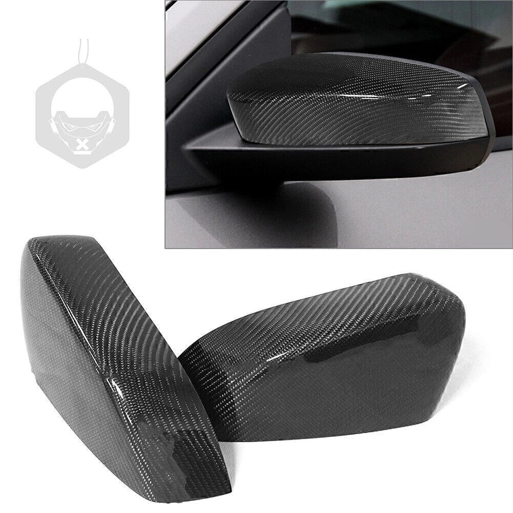 Carbon Fiber Side Mirror Cover for Ford Mustang GT/Coupe (2008–2013)