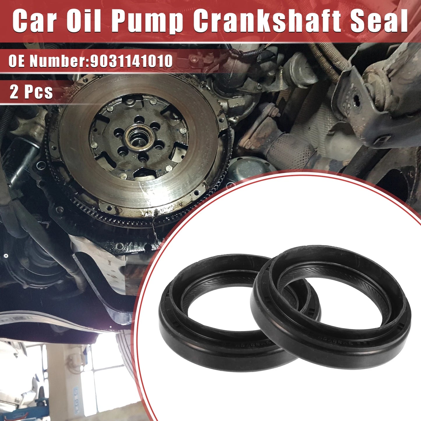 2X Crankshaft Seal for Toyota 4Runner (1995–2009) No. 90311-41010