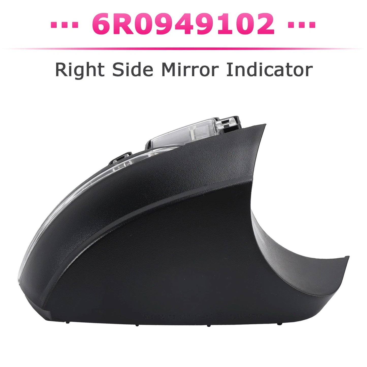 Left Side Mirror Indicator Light for VW Polo MK5 6C (2009–2018) 6R0949101