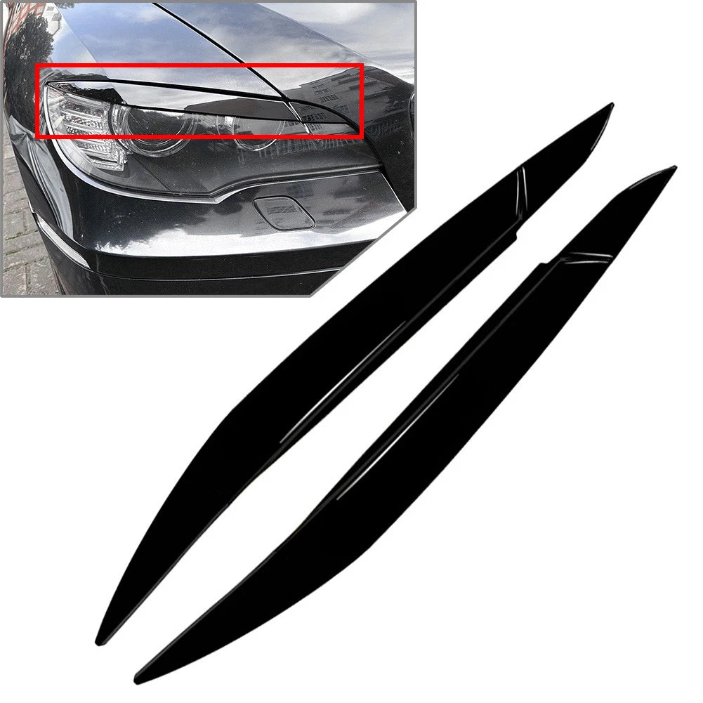 Headlight Eyebrow Trim for BMW X6 E71 E72 X6M X5M E70