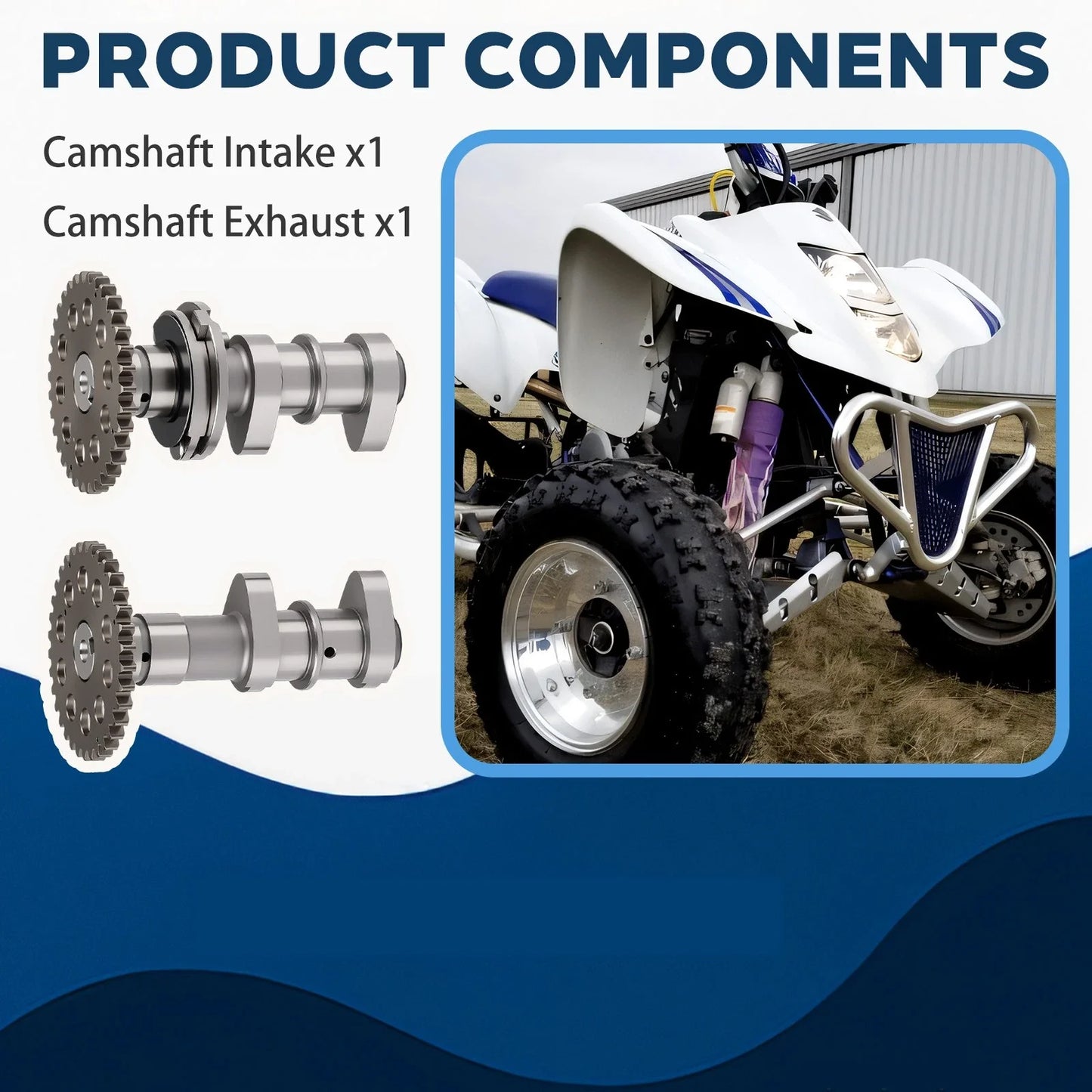 Intake + Exhaust Camshaft Kit for Suzuki LTZ400 (2003–2014)