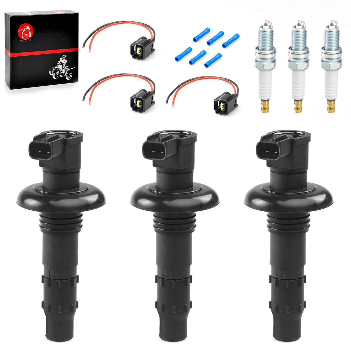 Ignition Coil & Spark Plug for Sea Doo RXT RXP GTX GTR GTI (2002–2023)